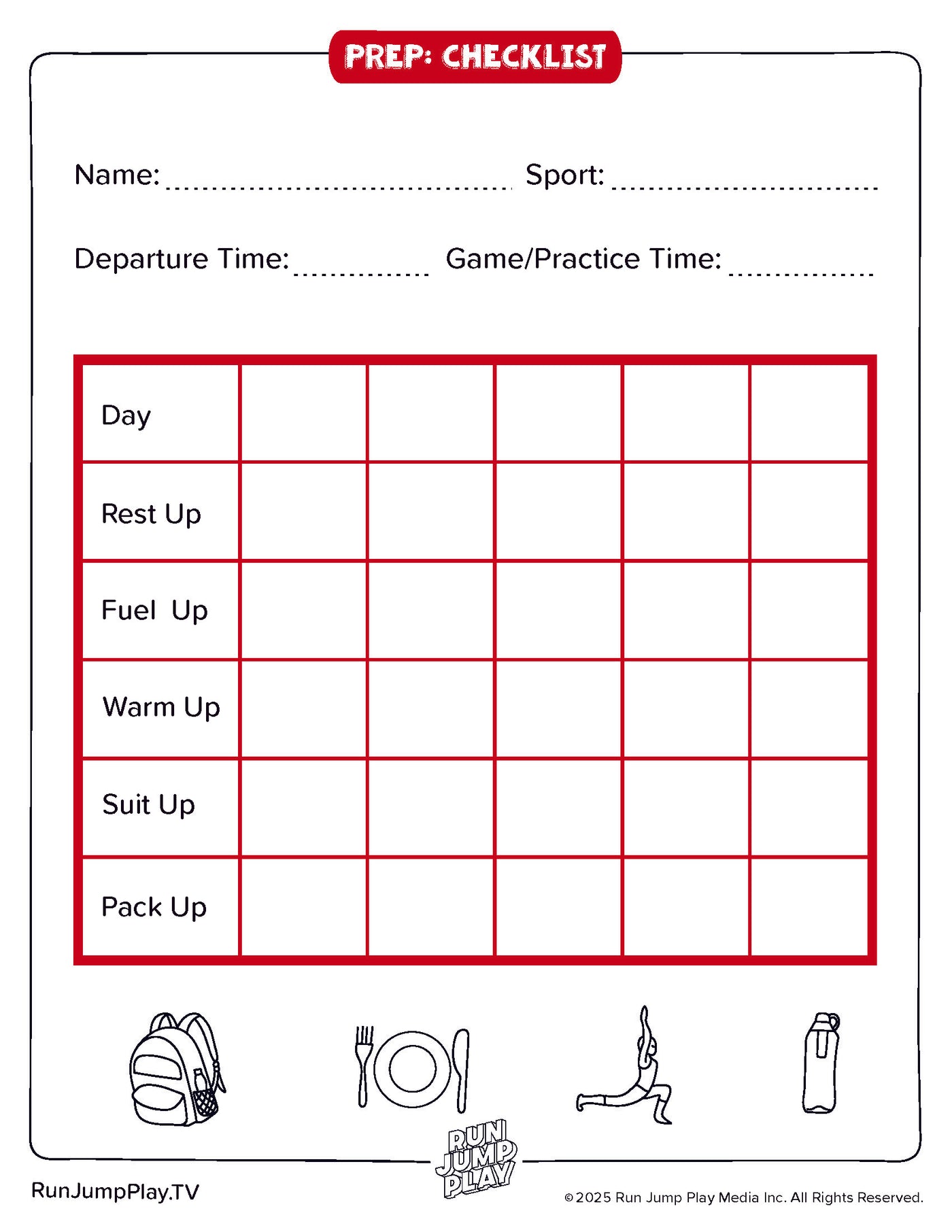 Prep – Checklist