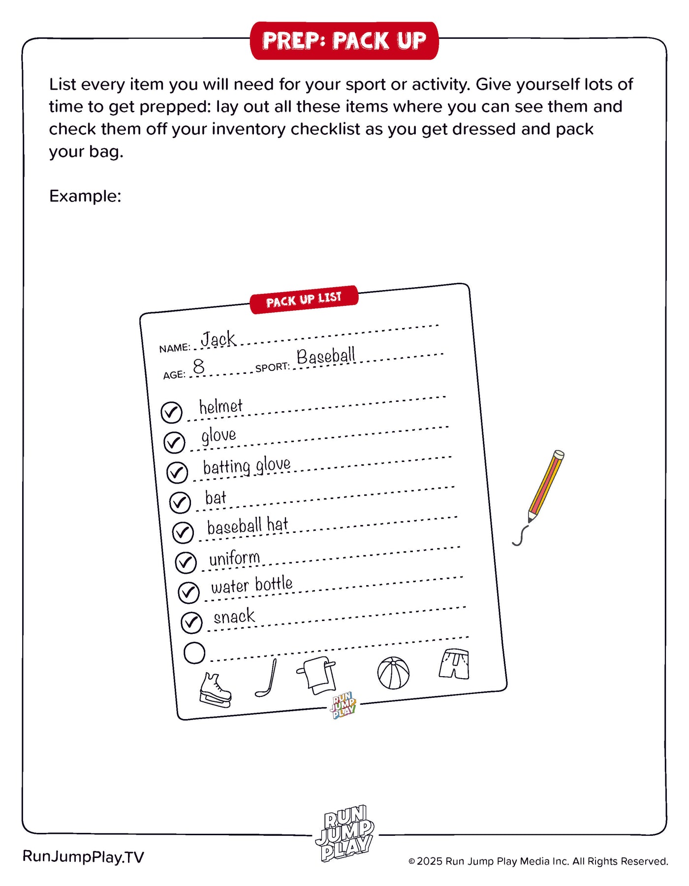 Prep – Pack Up